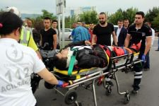 MOTORCUNUN HALİNİ GÖRÜNCE DAYANAMADI