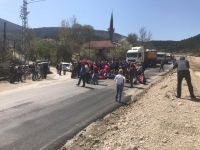 ÖZCAN, MUDURNU YOLUNU KAPATTI
