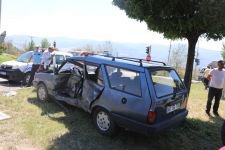 ŞERİT KAZASINDA 4 KİŞİ YARALANDI