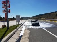 SEYİR HALİNDEYKEN ALEV ALEV YANDI