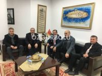 TANJU ÖZCAN, BAŞKAN YILMAZ'I ZİYARET ETTİ
