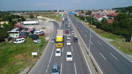 TRAFİK HAVADAN GÖRÜNTÜLENDİ