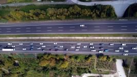 TRAFİK HAVADAN GÖRÜNTÜLENDİ