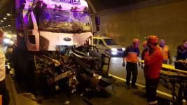 TÜNELDE FECİ KAZA 1 ÖLÜ