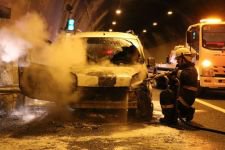 TÜNELİN İÇİNDEYKEN ALEV ALEV YANDI