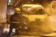 TÜNELİN İÇİNDEYKEN ALEV ALEV YANDI