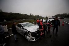 12 ARAÇ BİRBİRİNE GİRDİ....