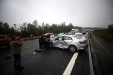 12 ARAÇ BİRBİRİNE GİRDİ....