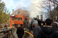 ABANT YOLUNDA KORKUTAN YANGIN