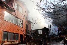 ABANT YOLUNDA KORKUTAN YANGIN