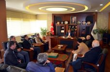 ASECA HEYETİ TSO BAŞKANI TÜRKER ATEŞ'İ ZİYARET ETTİ