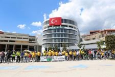 BAŞKAN ÖZCAN ARILAR İÇİN PEDAL ÇEVİRDİ