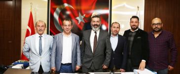 BGC YÖNETİMİ BAŞKAN ÖZCAN'I ZİYARET ETTİ