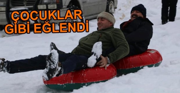 FATİH METİN ÇOCUKLAR GİBİ EĞLENDİ
