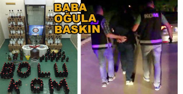 SAHTE İÇKİ İMALATHANESİNE BASKIN