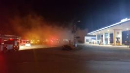 DOĞALGAZ DOLUM TESİSİNDE KORKUTAN YANGIN