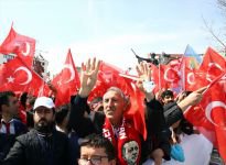 ERDOĞAN'IN MİTİNGİNDEN RENKLİ GÖRÜNTÜLER