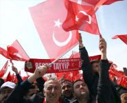 ERDOĞAN'IN MİTİNGİNDEN RENKLİ GÖRÜNTÜLER