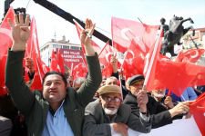 ERDOĞAN'IN MİTİNGİNDEN RENKLİ GÖRÜNTÜLER