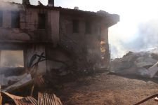 FECİ YANGINDA KÜLE DÖNDÜ