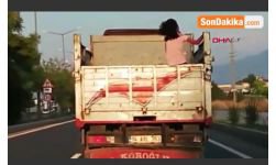 KAMYON KASASINDA TEHLİKELİ YOLCULUK