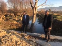 KÖYLERE HİZMET DEVAM EDİYOR