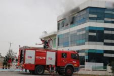 ÖZEL OKULDA YANGIN PANİĞİ