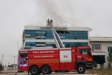 ÖZEL OKULDA YANGIN PANİĞİ