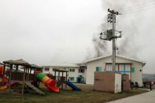 ÖZEL OKULDA YANGIN PANİĞİ