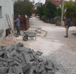 PARKE DÖŞEME ÇALIŞMALARI DEVAM EDİYOR