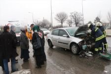 TRAFİK KAZASINDA 5 KİŞİ YARALANDI