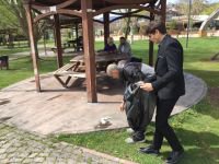 ÜLKÜCÜLER ÇEVRE TEMİZLİĞİ YAPTI