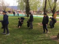 ÜLKÜCÜLER ÇEVRE TEMİZLİĞİ YAPTI