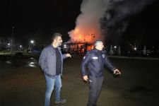 AHŞAP BİNA ALEVLERE TESLİM OLDU