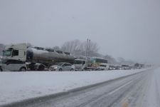 BOLU DAĞI'NDA YOĞUN KAR YAĞIŞI