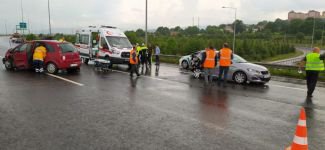 BOLU'DA 4 ARAÇ BİRBİRİNE GİRDİ