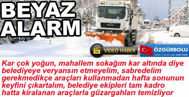 BOLU BELEDİYESİ KARA MEYDAN OKUYOR
