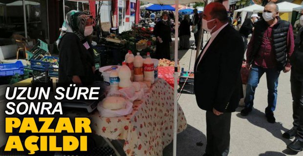 O İLÇEMİZDE PAZAR AÇILDI