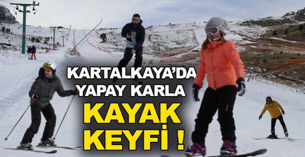 YAPAY KARLA KAYAK KEYFİ