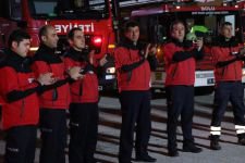 İTFAİYE'DEN SAĞLIK PERSONELLERİNE DESTEK