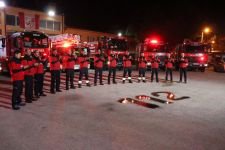 İTFAİYE'DEN SAĞLIK PERSONELLERİNE DESTEK