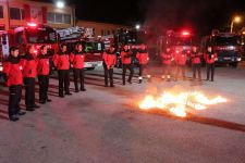 İTFAİYE'DEN SAĞLIK PERSONELLERİNE DESTEK