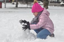 KENT MERKEZİ  BEMBEYAZ OLDU