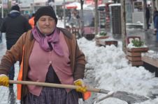 KENT MERKEZİ  BEMBEYAZ OLDU