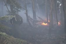 KÖYDE YANGIN PANİĞİ