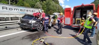 LÜKS CİP HURDAYA DÖNDÜ