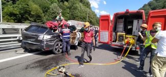 LÜKS CİP HURDAYA DÖNDÜ