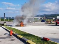 PARK HALİNDE ALEV ALDI