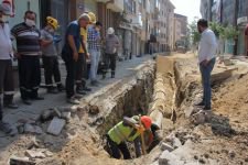 PATLAYAN DOĞALGAZ BORUSU PANİK YARATTI