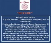 “SEYAHAT İZİN KURULU" FAALİYETE BAŞLADI